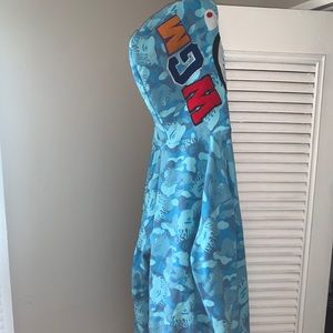 Blue Bape Hoodie